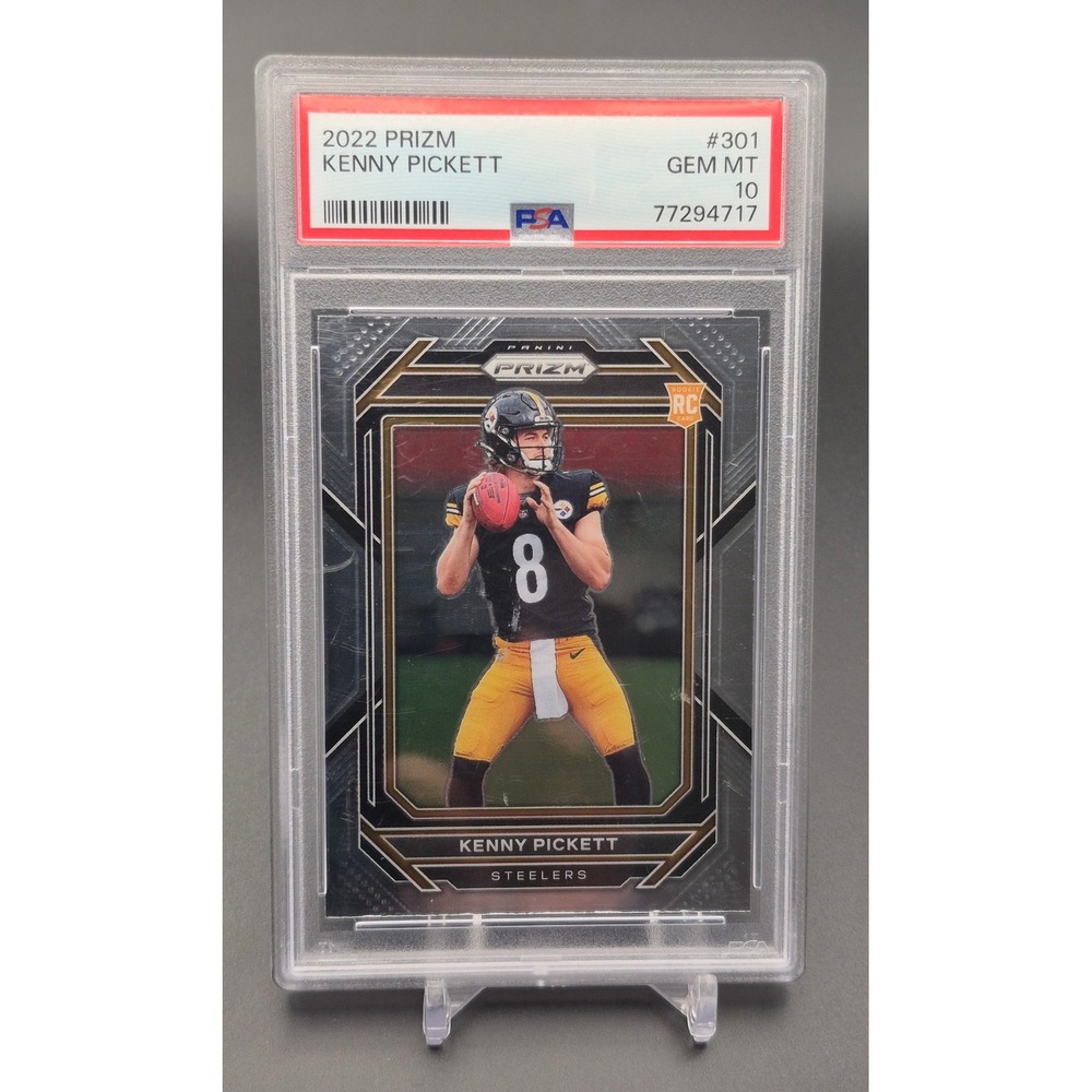 2022 Panini Prizm Kenny Pickett #301 Base Rookie RC PSA 10 GEM MT Steelers